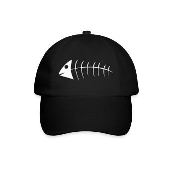 Fischgräte - Baseball Cap - black/black - Front