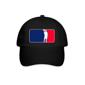 Basketball Logo - Baseballkappe - Schwarz/Schwarz - Vorne