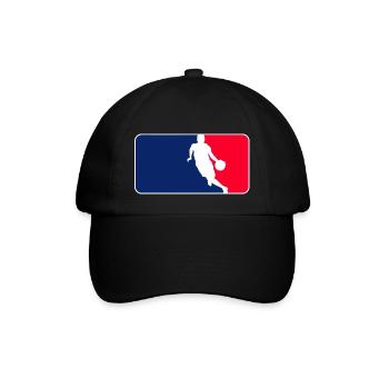Basketball Logo - Baseballkappe - Schwarz/Schwarz - Vorne