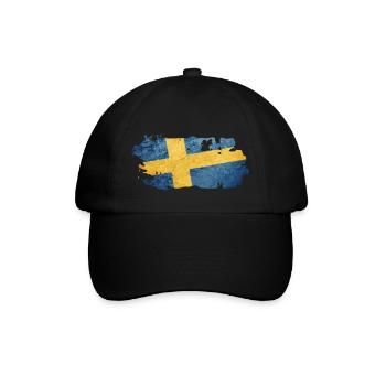 Sweden Sweden Viking Nordic Scandinavia Midsummer - Baseball Cap - black/black - Front