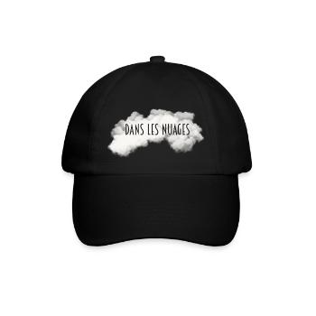 Dans les nuages - pour les rêveurs - Casquette classique - noir/noir - Devant