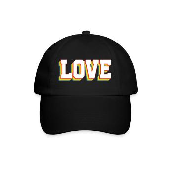Love Rainbow - Baseball Cap - black/black - Front