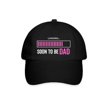 Bald Papa sein - Baseballkappe - Schwarz/Schwarz - Vorne
