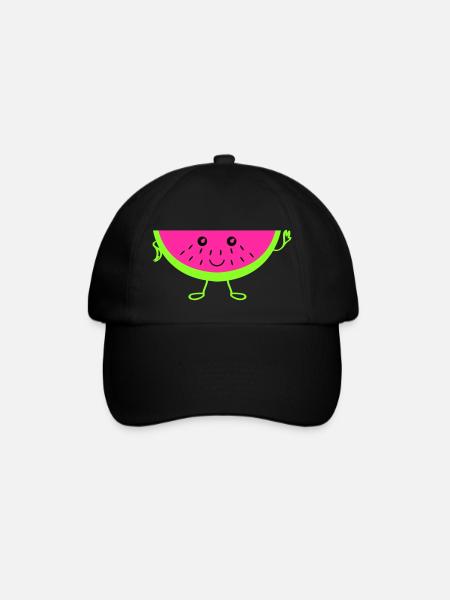 Melone - Baseballkappe - Schwarz/Schwarz