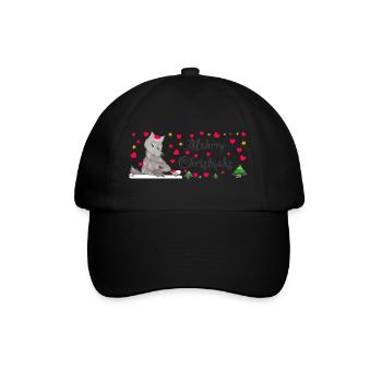 Cult Wolf Christmas, MÄHrry Christmäh's Heart - Baseball Cap - black/black - Front