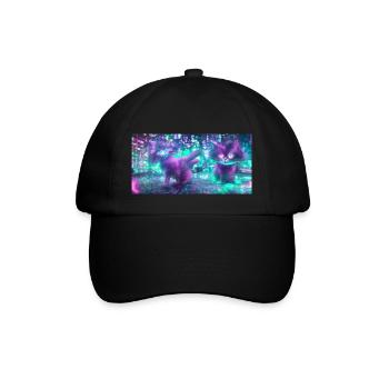 Future Cat - Baseballkappe - Schwarz/Schwarz - Vorne