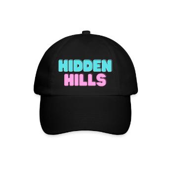 hidden hills 3 - Baseballkappe - Schwarz/Schwarz - Vorne