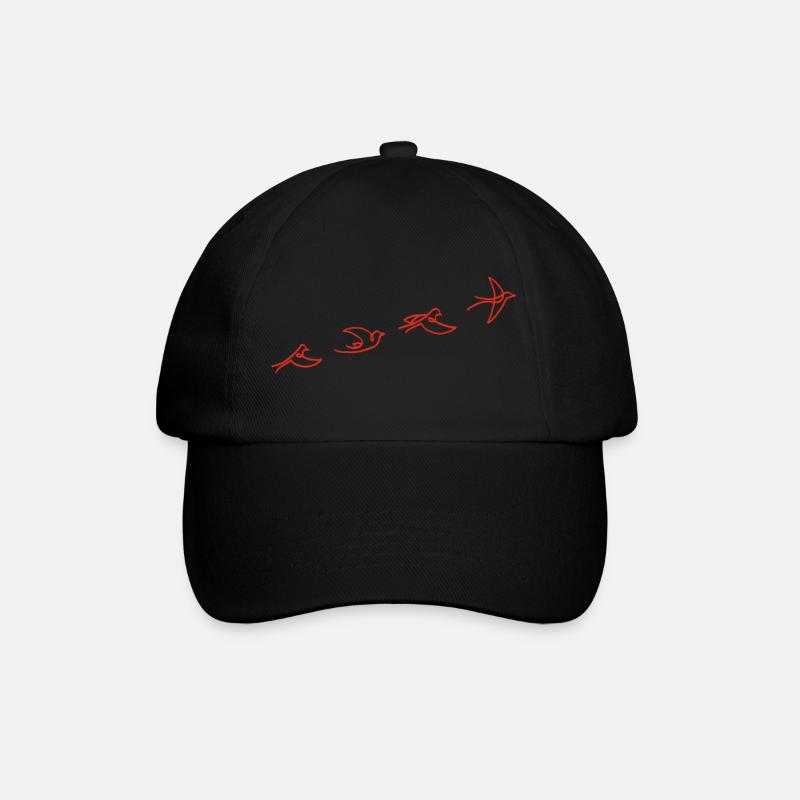 Le vol de l'oiseau rouge - Casquette classique - noir/noir
