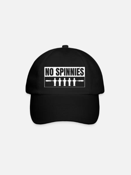 No Spinnies Foosball Table Soccer Playe - Baseballkappe - Schwarz/Schwarz