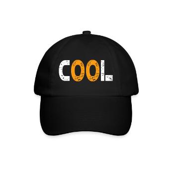 Cool, modern und jung - Baseballkappe - Schwarz/Schwarz - Vorne
