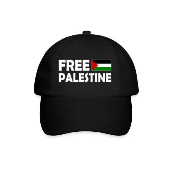 Free palestine - Casquette classique - noir/noir - Devant
