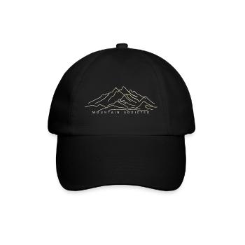 Mountain addicted - Baseball Cap - black/black - Front