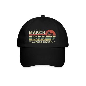 March Vintage 47th Anniversary Born 1977 Vibe - Baseball Cap - black/black - Front