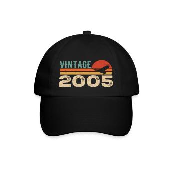 Vintage 2005 Cadeau D'anniversaire 2005 Retro 2005 - Casquette classique - noir/noir - Devant