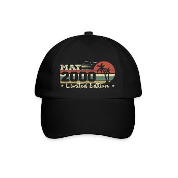 May Vintage 24th Anniversary Born 2000 Vibe - Baseball Cap - black/black - Front