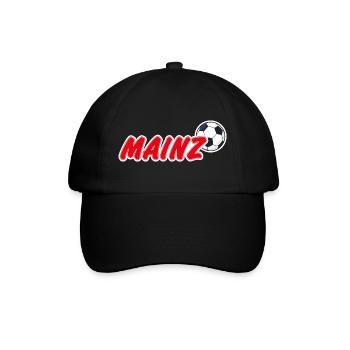 Mainz Fußball Fan - Baseballkappe - Schwarz/Schwarz - Vorne