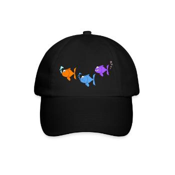 Soyez différent | Poissons, pêche, images amusantes - Casquette classique - noir/noir - Devant