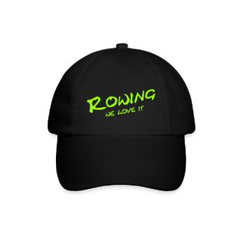 Rowing - We love it - Sport - Aviron Rower Rudern - Baseball Cap - black/black - Front