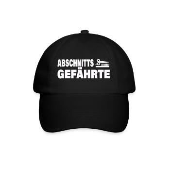 ABSCHNITTSGEFÄHRTE - Baseballkappe - Schwarz/Schwarz - Vorne