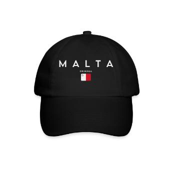 Drapeau de Malte, fierté maltaise - Casquette classique - noir/noir - Devant