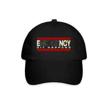Nerd geek git d’urgence se produit - Casquette classique - noir/noir - Devant