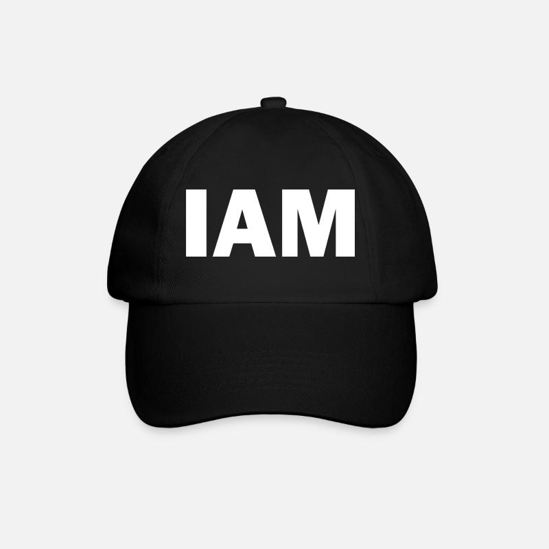 I AM - Ich bin - Baseballkappe - Schwarz/Schwarz