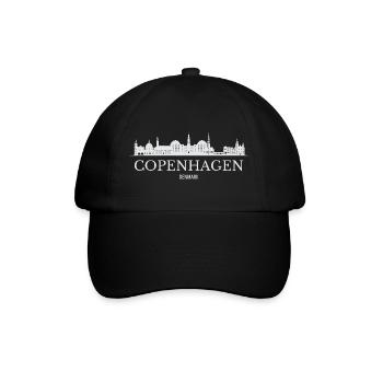 La silhouette de Copenhague, j’adore Copenhague - Casquette classique - noir/noir - Devant