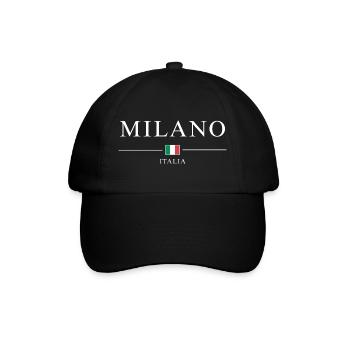Milano italia - Baseballkappe - Schwarz/Schwarz - Vorne