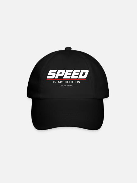 SPEED_IS_MY_RELIGION - Baseball Cap - black/black