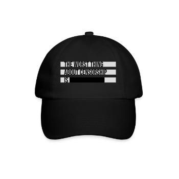 Le pire dans la censure, c’est l’ironie amusante - Casquette classique - noir/noir - Devant