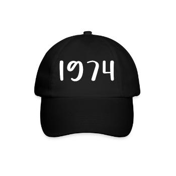 1974 Limitierte Auflage 52. Geburtstag 1974 - Baseballkappe - Schwarz/Schwarz - Vorne