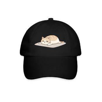 Lustige Katze für Frauen Männer und Cat Lover - Baseballkappe - Schwarz/Schwarz - Vorne