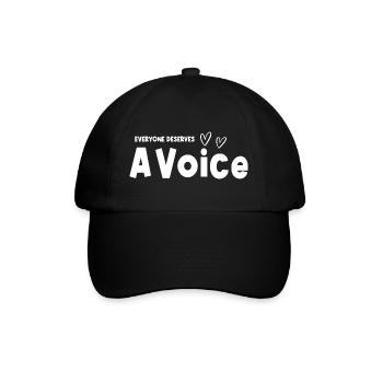 Everyone Deserves A Voice SLP Speech Language - Baseball Cap - black/black - Front