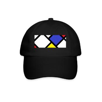 Contre-composition selon « De Stijl » - Casquette classique - noir/noir - Devant