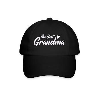 Best Granny Heart Design - Baseball Cap - black/black - Front