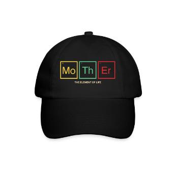 Mother Periodic Table Mom Gift - Baseball Cap - black/black - Front