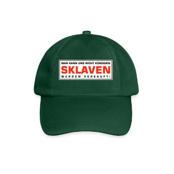 Sklaven werden verkauft - Baseballkappe - Flaschengrün - Vorne