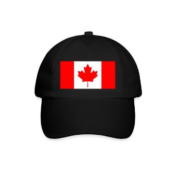 Canada Canada flag banner - Baseball Cap - black/black - Front