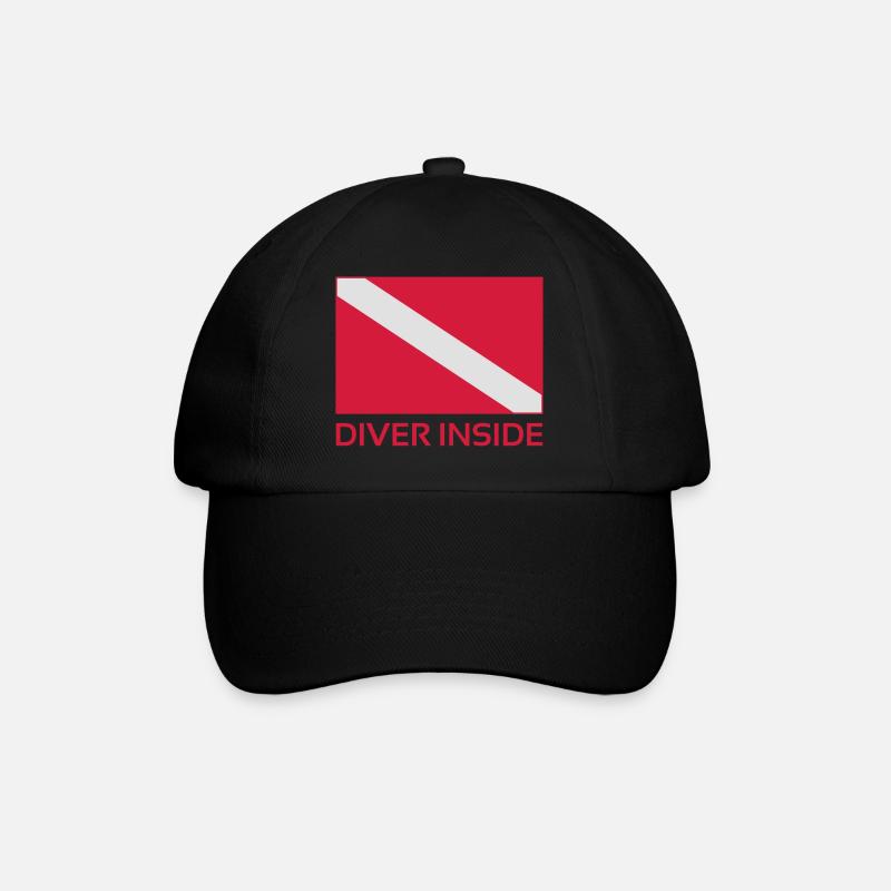 Diver Inside - Casquette classique - noir/noir
