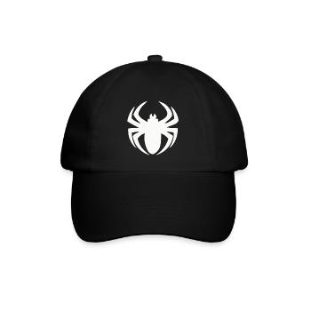 Spinne Spider Spinnenetz Angst Beine Weihnachten - Baseballkappe - Schwarz/Schwarz - Vorne