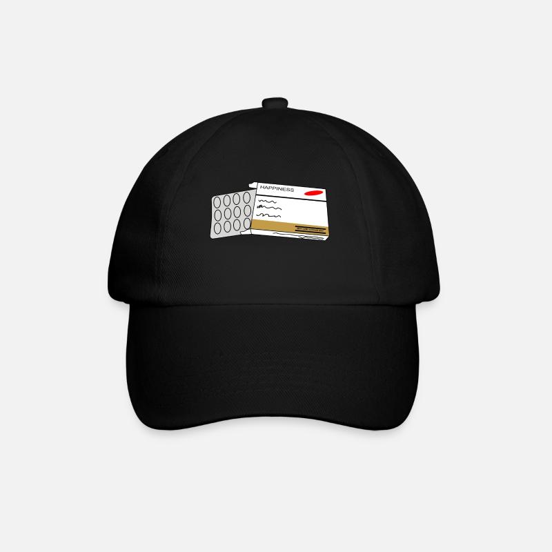 Happiness - Casquette classique - noir/noir