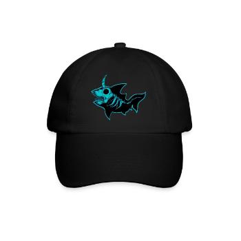 Shark - Baseball Cap - black/black - Front