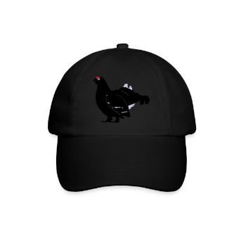 Game cock - Baseball Cap - black/black - Front