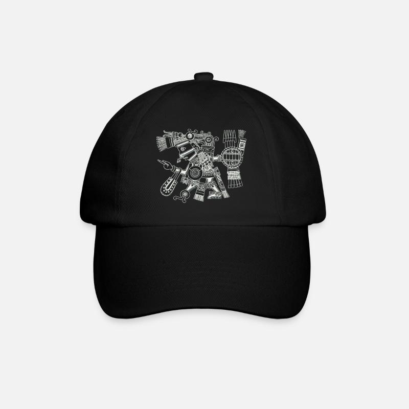 Maya God, Mexico, Warrior, DD - Casquette classique - noir/noir