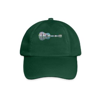 Menschliche Gitarre - Baseballkappe - Flaschengrün - Vorne