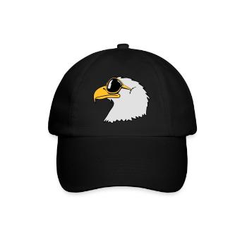 Drôle oiseau cool lunettes de soleil d'aigle - Casquette classique - noir/noir - Devant