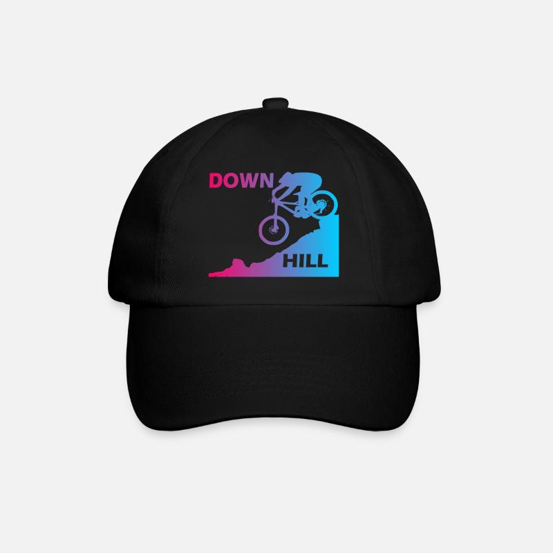 Downhill - Baseballkappe - Schwarz/Schwarz