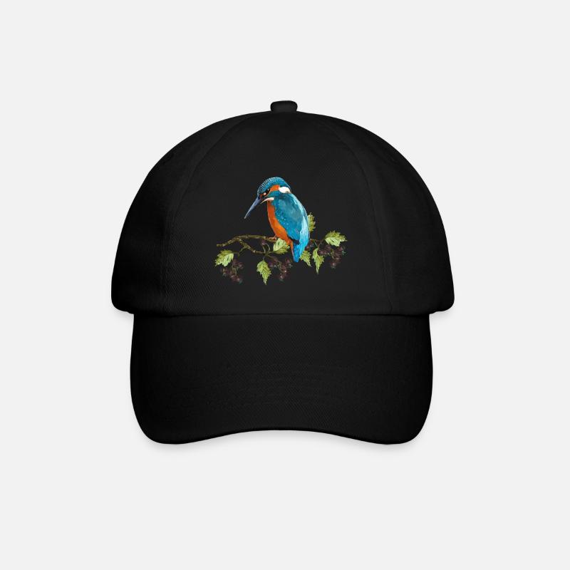 Oiseau Kingfisher - Casquette classique - noir/noir
