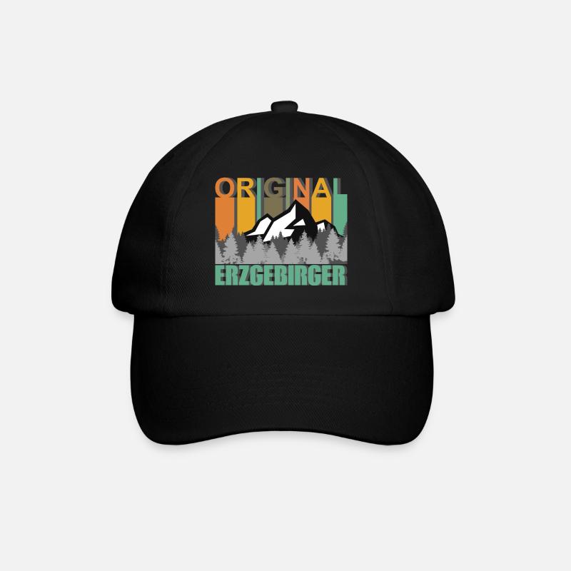 Original Erzgebirger - Baseballkappe - Schwarz/Schwarz