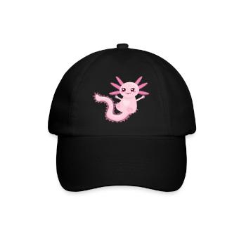 Axolotl Baby | Triton Luch à queue douce - Casquette classique - noir/noir - Devant